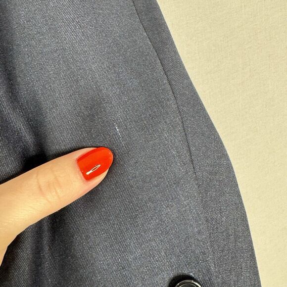 Tazio Italy Mens Suit Jacket 38L Blue Wool Ultra Slim Fit Blazer Formal Evening - Picture 4 of 11